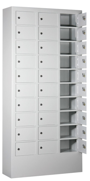 Wertfachanlage und Schließfachanlage mit 30 Fächern