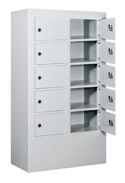 Wertfachanlage und Schließfachanlage mit 10 Fächern